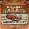 Custom Home Decor Metal Sign - Personalized  Father's Day Birthday Gifts For Men, Man Cave, Dad, Grandpa - My Garage, My Rules