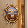 Custom Cruise Ship Door Magnet - Personalized Summer Vacation And Travel Gifts For Husband And Wife, Him And Her - Anchored In Love
