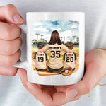 Custom Mug - Personalized Mother's Day Gifts For Baseball Mom, Grandma - The Best Coach We Ever Had