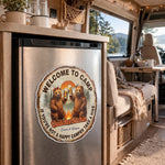 Custom Door Magnet - Personalized Anniversary Wedding Camping Gifts For Campers, Husband And Wife, Him And Her - Take A Hike