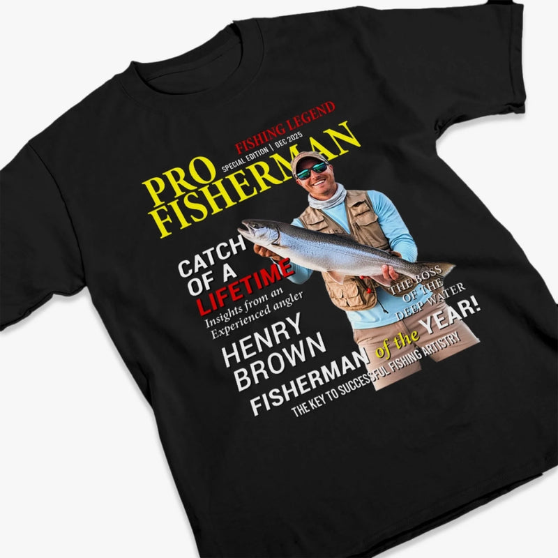Custom Photo Unisex T-shirt, Premium T-shirt, Hoodie - Personalized Christmas Birthday Fishing Gifts For Fisherman - Living The Reel Dream