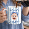 Custom Photo Mug - Personalized Mother's Day, Baby Shower, Gender Reveal Gifts For New Moms, New Grandma - Tiny Hands, Biggest Love