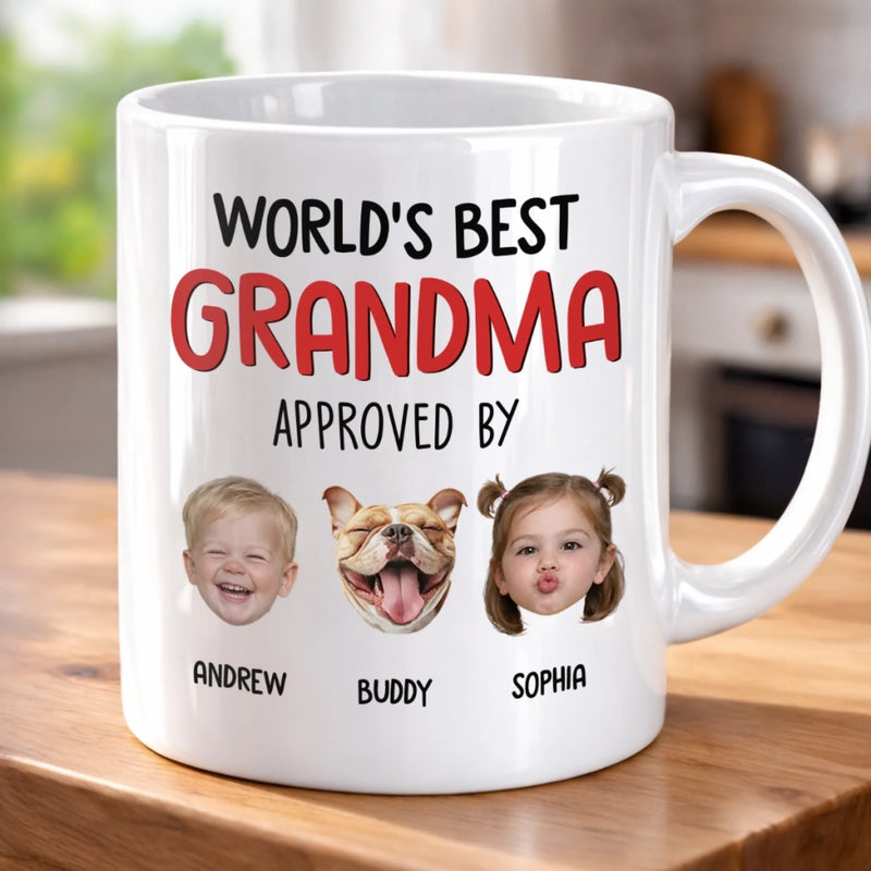 Custom Photo Mug - Personalized Mother's Day, Baby Shower, Gender Reveal Gifts For New Moms, New Grandma - The Boss, The Legend, Grandma