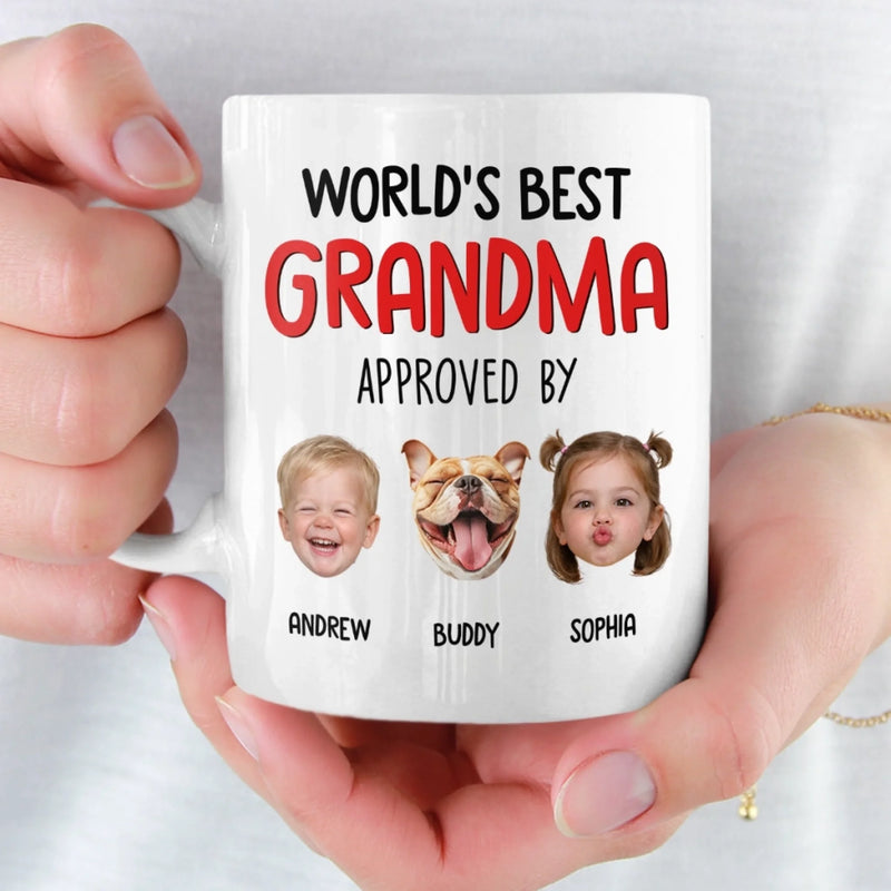 Custom Photo Mug - Personalized Mother's Day, Baby Shower, Gender Reveal Gifts For New Moms, New Grandma - The Boss, The Legend, Grandma