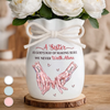 Custom Flower Vase With Ribbon - Personalized Best Friend Birthday Gifts For Women, Besties, Sisters, BFF - A Bond That Never Fades