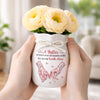 Custom Flower Vase With Ribbon - Personalized Best Friend Birthday Gifts For Women, Besties, Sisters, BFF - A Bond That Never Fades