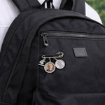 Custom Photo Lapel Pin With Charms - Personalized Memorial Sympathy Graduation Gifts For Him, Her - This Achievement Is For You Above