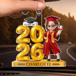 Custom Acrylic Car Ornament - Personalized Graduation Gifts For Him, Her - Welcome To A Bright Futures