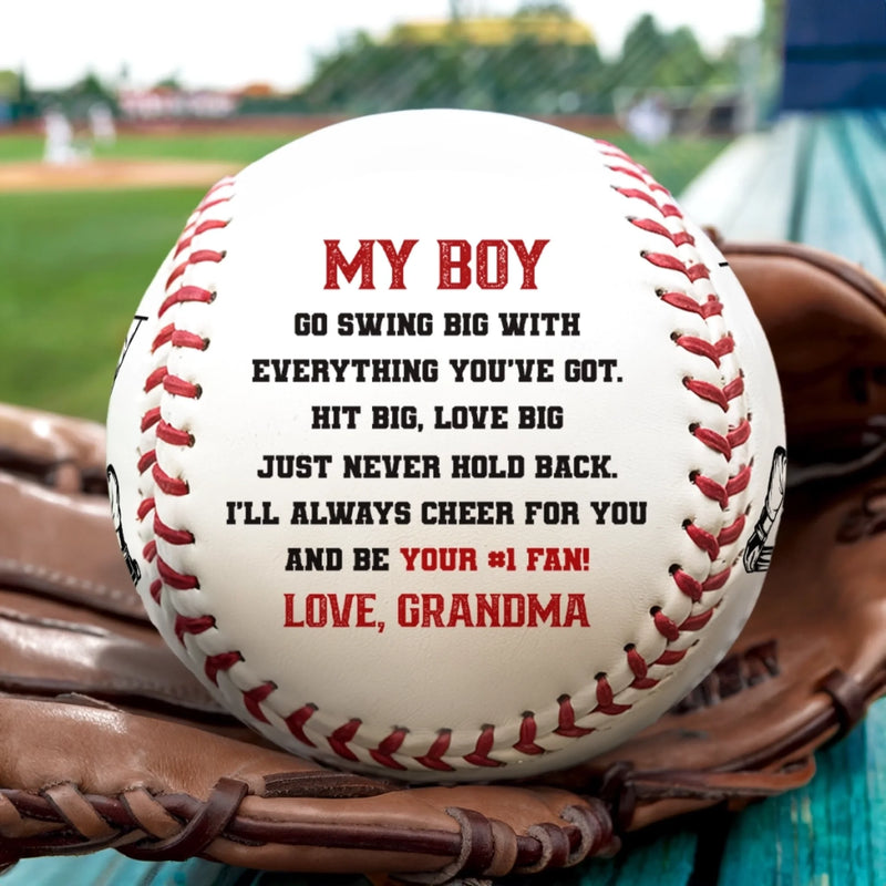 Custom Leather Baseball - Personalized Birthday Baseball Gifts For Baseball Lovers, Sports Fans, Sports Lovers - Heart Of A Champion