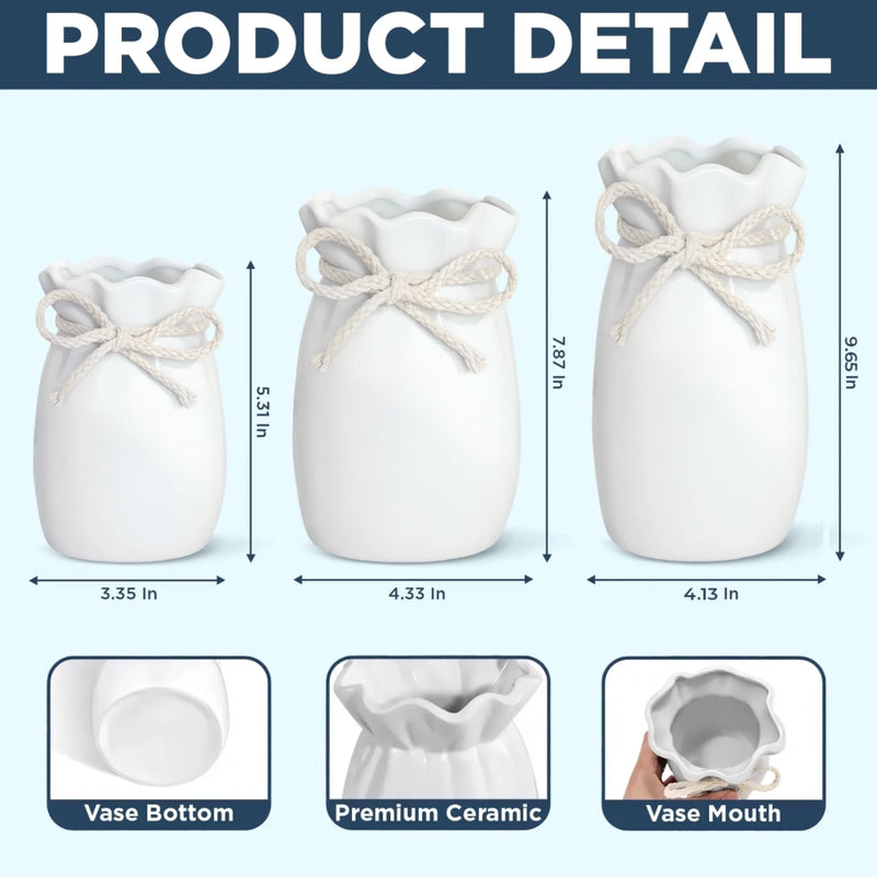 Custom Flower Vase With Ribbon - Personalized Mother's Day Gifts For Daughter - To My Daughter, Forever My Heart