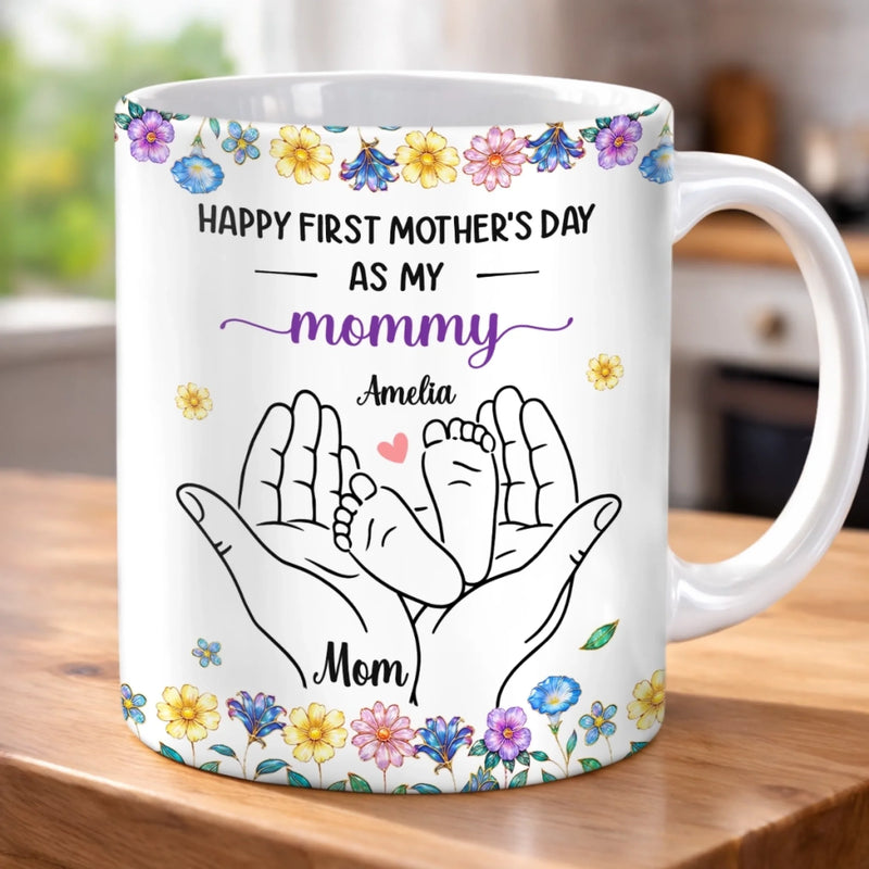 Custom Mug - Personalized Mother's Day, Baby Shower, Gender Reveal Gifts For New Moms, Wife, Daughter - First Mother’s Day, Forever Special