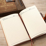 Custom PU Leather Notebook - Personalized Graduation Gifts For Him, Her - Made It Through, Ready For More