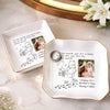Custom Photo Jewelry Dish - Personalized Baby Shower, Gender Reveal Gifts For New Moms, New Parents - Welcome To The World