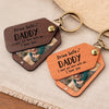 Custom Photo Wooden Keychain - Personalized Father's Day Birthday Gifts For Dad, Grandpa - Drive Safe Always