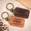 Custom Photo Wooden Keychain - Personalized Father's Day Birthday Gifts For Dad, Grandpa - Drive Safe Always