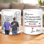 Custom 3D Inflated Effect Printed Mug - Personalized Father's Day Birthday Gifts For Son - So Proud Watching You Become A Dad