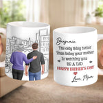 Custom 3D Inflated Effect Printed Mug - Personalized Father's Day Birthday Gifts For Son - So Proud Watching You Become A Dad