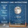 Custom Shaped 3D LED Walnut Night Light - Personalized Mother's Day Gifts For Mom, Grandma - Love You To The Moon And Back