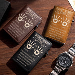 Custom Pop-Up Leather Wallet - Personalized Father's Day Birthday Gifts For Dad, Grandpa - Always Be Your Little One