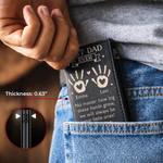 Custom Pop-Up Leather Wallet - Personalized Father's Day Birthday Gifts For Dad, Grandpa - Always Be Your Little One
