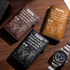 Custom Pop-Up Leather Wallet - Personalized Father's Day Birthday Gifts For Dad, Grandpa - Dad Means Everything