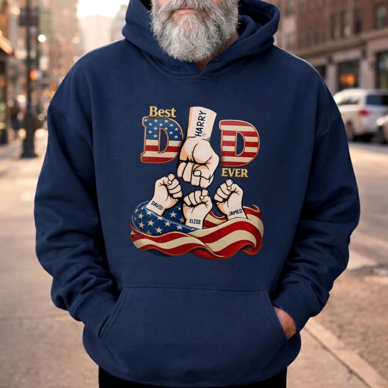 Custom Unisex T-shirt, Premium T-shirt, Hoodie - Personalized Father's Day Birthday Gifts For Dad, Grandpa - Dad, Always My Anchor