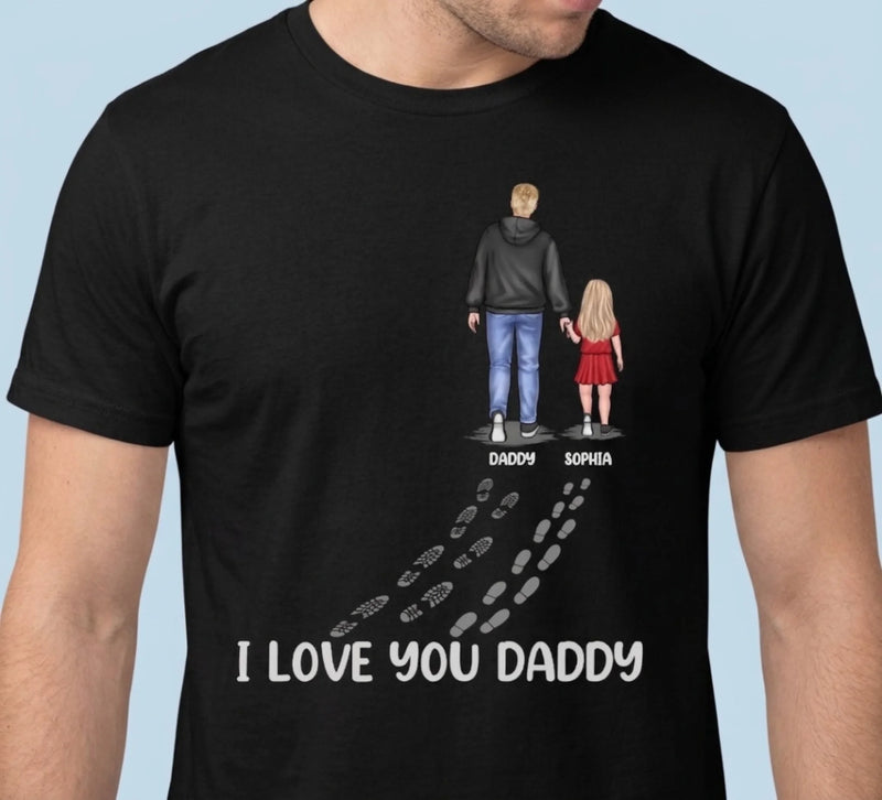 You Never Walk Alone - Family Personalized Custom Unisex T-shirt, Premium T-shirt, Hoodie - Father's Day, Birthday Gift For Dad