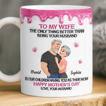 Custom 3D Inflated Effect Printed Mug - Personalized Mother's Day Gifts For Mom, Wife - The Best Wife, The Sweetest Mom