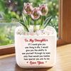 Custom Glass Everlasting Tulips - Personalized Birthday Gifts For Daughter - Never Forget How Special You Are