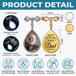 Custom Photo Teardrop Pin - Personalized Memorial Sympathy Graduation Gifts For Him, Her - Forever In My Heart