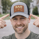 Custom Leather Patch Hat - Personalized Father's Day Birthday Gifts For Dad, Grandpa - You Mean The World