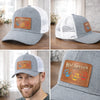 Custom Leather Patch Hat - Personalized Father's Day Birthday Gifts For Dad, Grandpa - Aged To Perfection