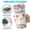Custom 3D Inflated Effect Printed Tumbler - Personalized Mother's Day Gifts For Mom, Grandma - Grandkids Make Her World Blossom