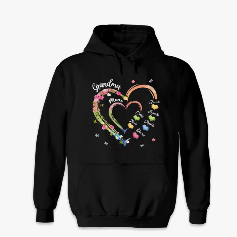 Custom Unisex T-shirt, Premium T-shirt, Hoodie - Personalized Mother's Day Gifts For Mom, Grandma - Love Only Grows Stronger