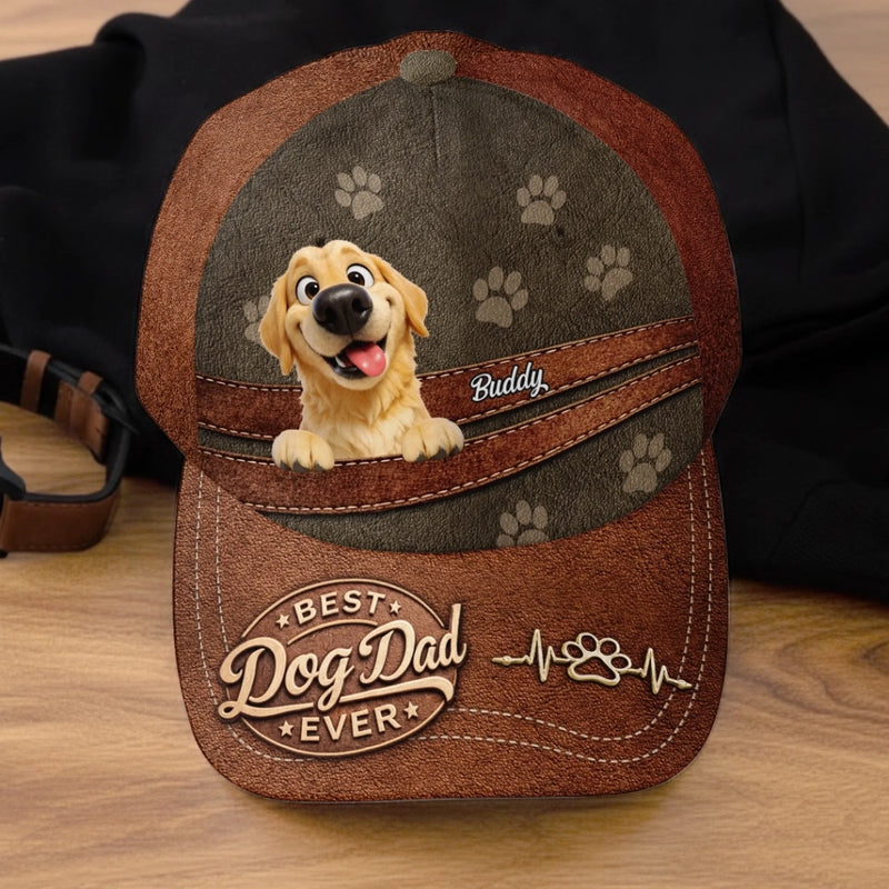 Custom Hat, All Over Print Classic Cap - Personalized Birthday Gifts For Dog Lovers, Dog Dad And Mom - Life Is Better With Paws