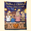 Custom Blanket - Personalized Mother's Day Gifts For Mom, Grandma - Her Heart Holds Us All
