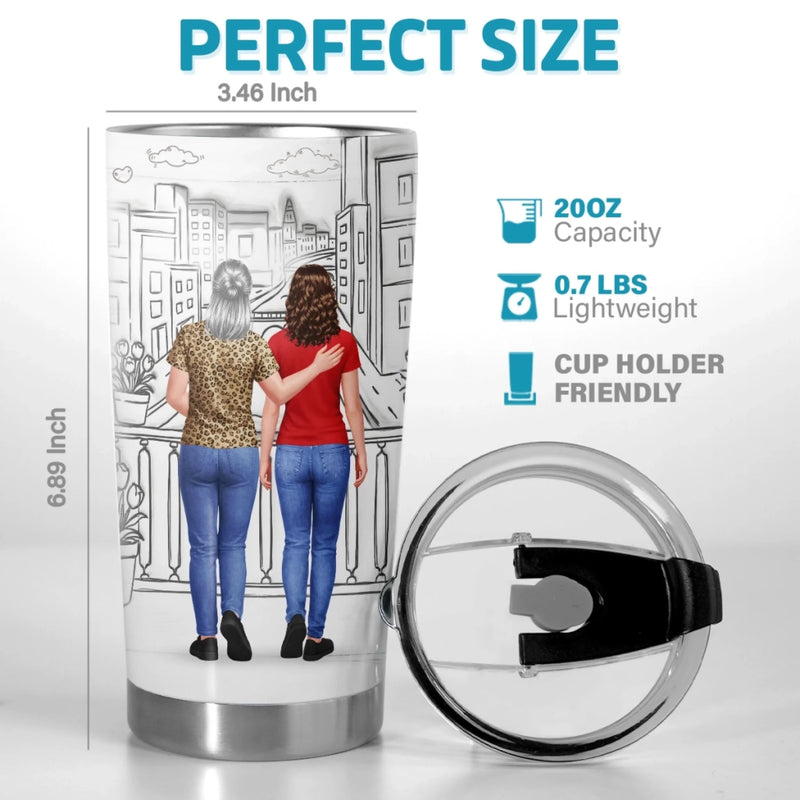 Custom 3D Inflated Effect Printed Tumbler - Personalized Mother's Day Gifts For Daughter - My Daughter, Now A Wonderful Mom