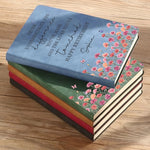 Custom Leather Writing Journal - Personalized Retirement Gifts For Women, Men - Slow Down And Enjoy Life