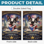 Custom Flag - Personalized America 250th Anniversary Gifts For Dog Lovers, Dog Dad And Mom - Stars, Stripes And Wagging Tails