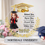 Custom Acrylic Plaque - Personalized Graduation Gifts For Him, Her - The Journey Begins Here
