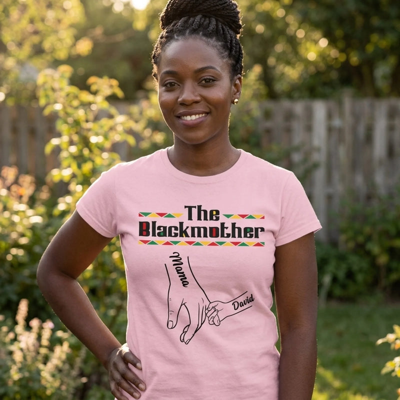 Custom Unisex T-shirt, Premium T-shirt, Hoodie - Personalized Mother's Day Birthday Gifts For Mom, Grandma - The Blackmother