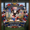 Custom Wood Sign - Personalized America 250th Anniversary Gifts For Dog Lovers, Dog Dad And Mom - Spoiled Dogs Live Here Always