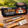 Custom BBQ Tool Set With Storage Bag - Personalized Father's Day Birthday Gifts For Dad, Grandpa - Dad’s Kitchen, Best In Town