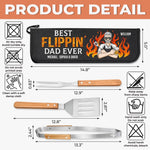 Custom BBQ Tool Set With Storage Bag - Personalized Father's Day Birthday Gifts For Dad, Grandpa - Dad’s Kitchen, Best In Town