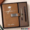 Custom PU Leather Notebook - Personalized Graduation Gifts For Him, Her - Success Starts With A Dream