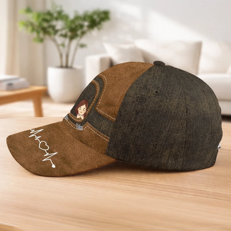 Best Dad Ever - Family Personalized Custom Hat, All Over Print Classic Cap - Father's Day, Gift For Dad, Grandpa