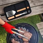 Custom BBQ Tool Set With Storage Bag - Personalized Father's Day Birthday Gifts For Dad, Grandpa - Daddy's Grilling Buddy