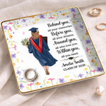 Custom Full-Print Jewelry Dish - Personalized Graduation Gifts For Her - Dreams Look Beautiful On You