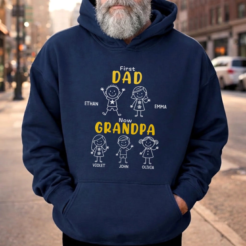 Custom Unisex T-shirt, Premium T-shirt, Hoodie - Personalized Father's Day Birthday Gifts For Dad, Grandpa - The Coolest Grandpa Ever