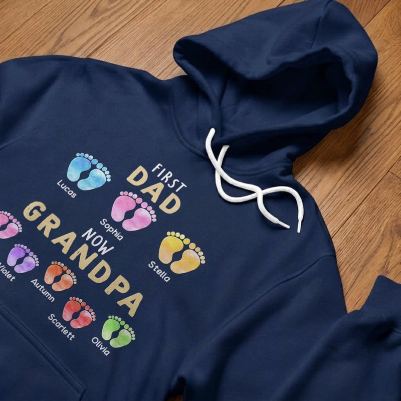 Custom Unisex T-shirt, Premium T-shirt, Hoodie - Personalized Father's Day Birthday Gifts For Dad, Grandpa - First Dad, Forever Hero